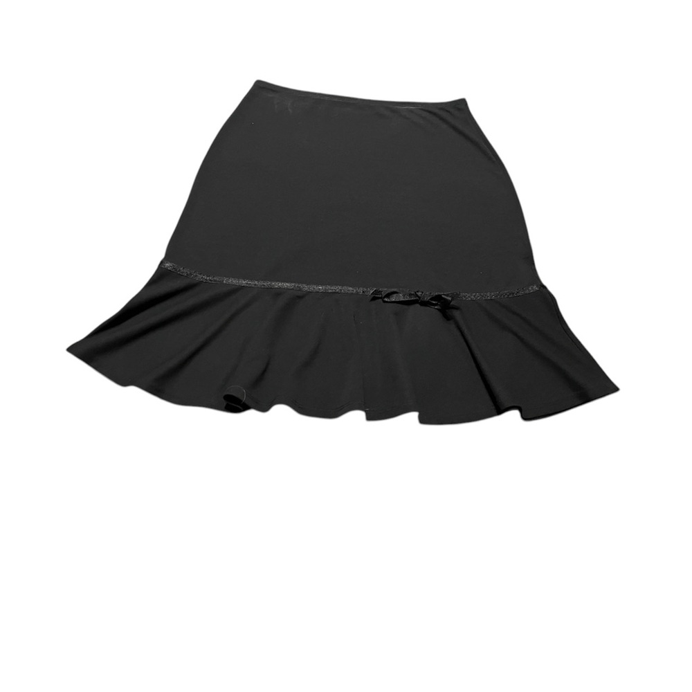 Cato Black Trumpet Mini Skirt for Work